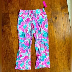 NWT Lilly Pulitzer PJ Knit Pant Seaside Carnivale Large